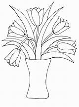 Mewarnai Tulips Blumen Einzigartige Druckbare Pintarmewarnai Hewan sketch template