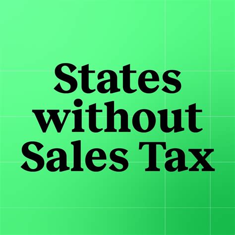 U S States With No Sales Tax Taxjar