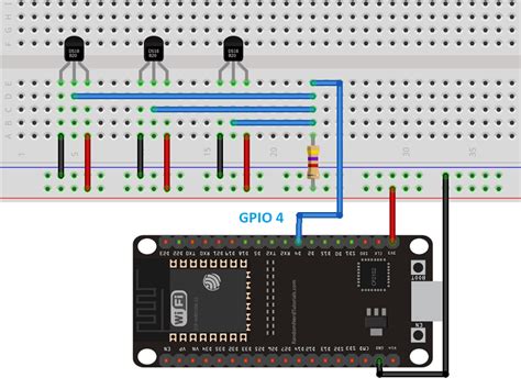 esp dsb temperature sensor  arduino ide single multiple web server random nerd