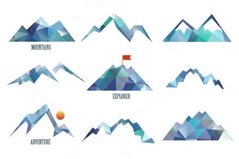 mountains graphics inspiration mountain logos graphic design