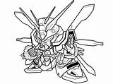 Gundam Sd Coloring Pages Lineart Deviantart Sketch Template sketch template