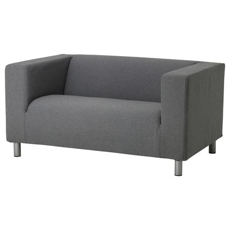 klippan compact  seat sofa vissle grey ikea