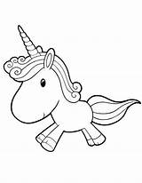 Unicorn sketch template