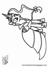 Luna Coloring Pages Mlp Pony Little Getcolorings Princess Printable sketch template