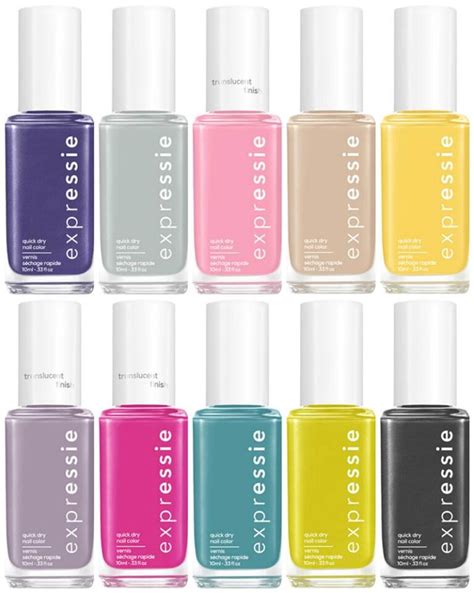 essie expressie quick dry nail polish dial it up collection is here