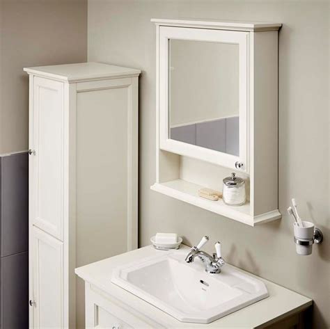 savoy  english white mirror cabinet   mm