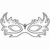 Mask Masquerade Coloring Pages Printable Masks Butterfly Gras Mardi Drawing Templates Paper Supercoloring Categories sketch template