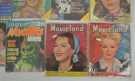 lot detail collection of 16 hollywood magazines c 1960