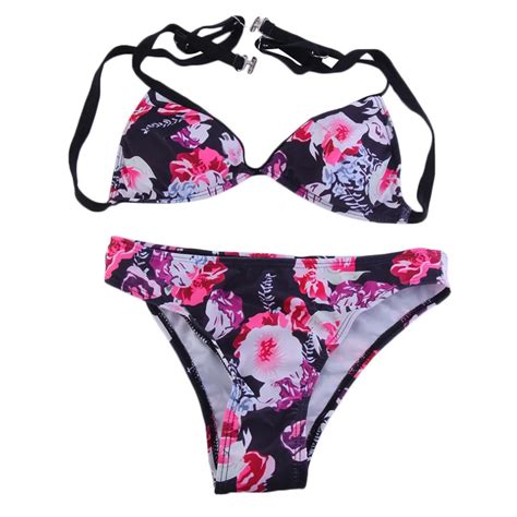 Hw2016 New Hot Swimwear Bandage Bikini Women Ladies Bikini Set Floral