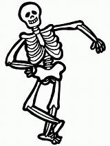Halloween Skeleton Coloring Pages Color Popular sketch template