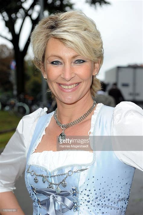 Claudia Jung Attends The Oktoberfest Beer Festival At Hippodrom On