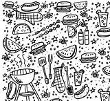 Coloring Pages Bbq Backyard Printable Kids Template sketch template