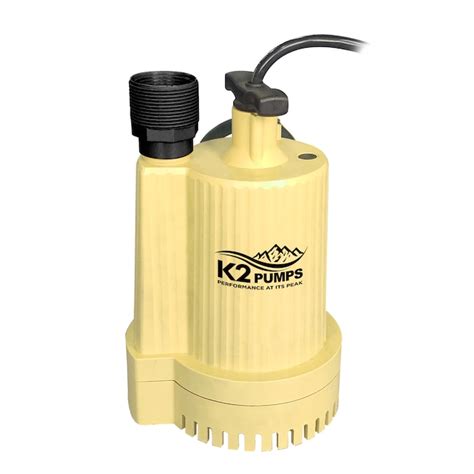 pumps  hp  volt thermoplastic submersible sump pump   water pumps department