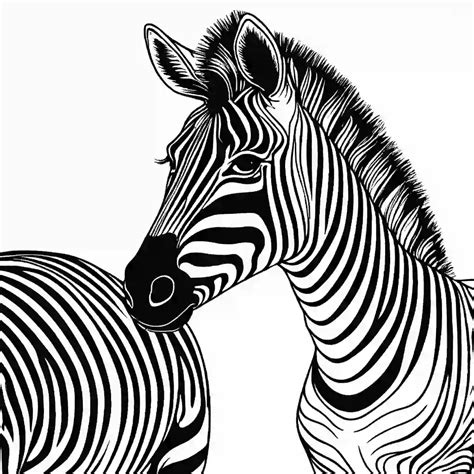 zebra printable coloring book pages  kids