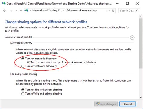 ways  turn   network discovery  windows  password recovery