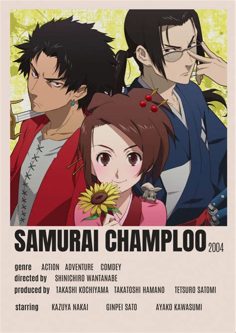 samurai champloo minimalist poster anime canvas anime films anime