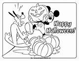 Halloween Coloring Mickey Pages Mouse Printable Clubhouse Disney Sheets Kids Friends Pluto Pete Da Colorare Colouring Bambini Con Fall Popular sketch template