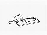 Trap Rat Mousetrap Flowing sketch template