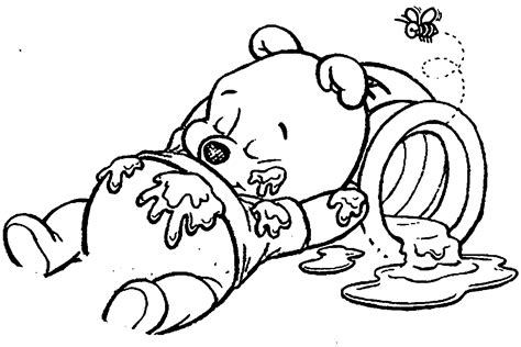 baby pooh bear coloring pages wecoloringpage coloring home