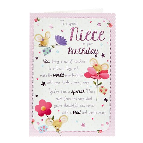 buy birthday card special niece cute for gbp 0 99 card factory uk