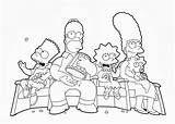 Coloring Pages Simpsons Simpson Christmas Homer Kids Printable Results Template sketch template