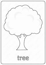Tree Coloring Printable Pdf Book sketch template