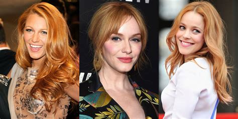 Best Strawberry Blonde Hair Color Shades Best Celebrity Strawberry