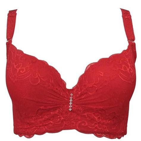 women lace bras top sexy push up brassiere lingerie comfortable red