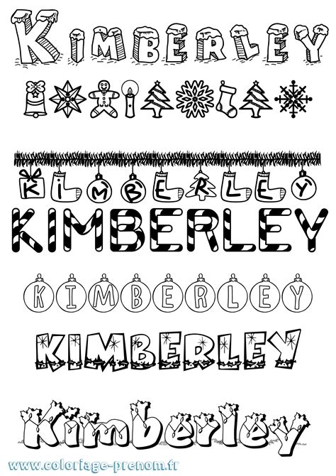 coloriage du prenom kimberley  imprimer ou telecharger facilement