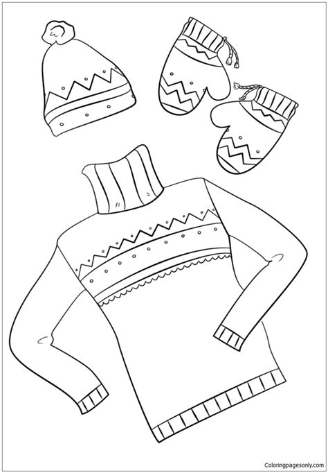 winter clothes coloring pages winter coloring pages coloring pages