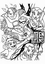 Titans Teen Coloring Pages Kids sketch template