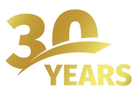 isolated abstract golden  anniversary logo  white background