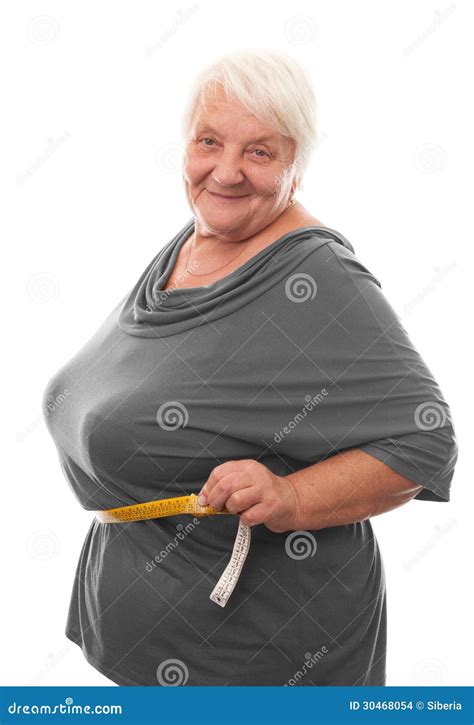 cintura de medição da mulher gorda foto de stock imagem de corte