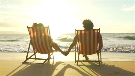 Relaxing Couple On Tropical Resort Stock Footage Video