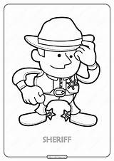 Sheriff Coloring sketch template