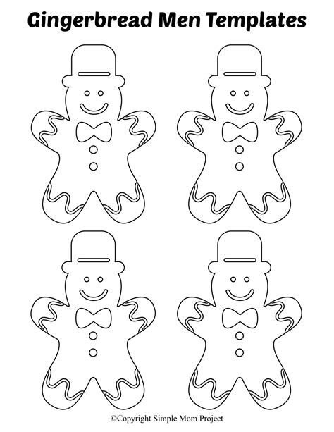 gingerbread man template  web    collection
