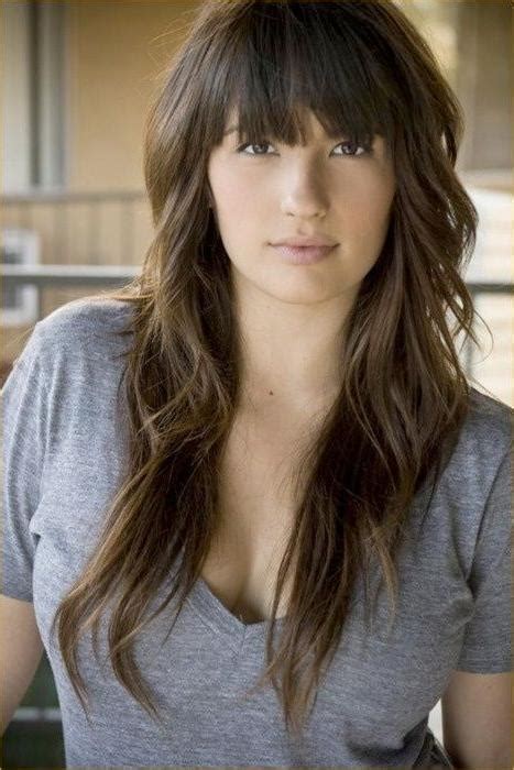 2020 Popular Long Hairstyles Layered With Fringe