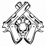 Labe Molon Armi Waffen Pistolas Armas Gangsta Evelyn Skull Skizzen Schablonen Tätowierung Pistolen Blessed sketch template