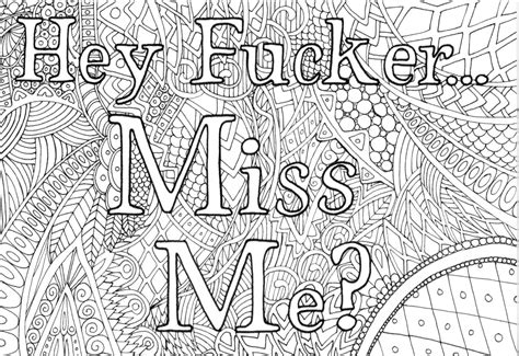 adult humor coloring pages  bomb coloring book pages swear