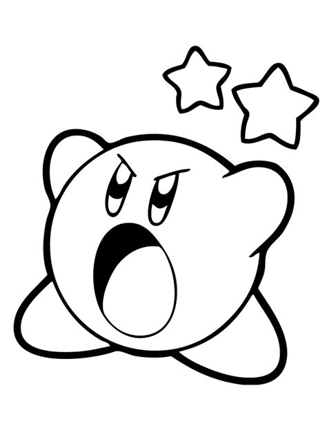 printable kirby coloring pages  kids