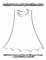 Superhero Capes Cape Coloring Own Pages Shield Kids Template Preschool Super Hero Crafts Colouring Superheroes Activity Childrens Church Activities Ministry sketch template