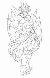 Shenron Lineart Broly Goku Greytonano Saiyajin sketch template