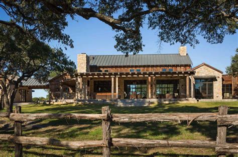 modern rustic barn style retreat  texas hill country