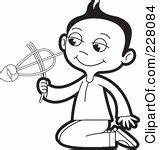 Sinhala Clipart Rf Royalty Illustrations Perera Lal Outline Playing Coloring Toy Boy sketch template