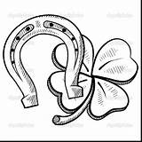 Horseshoe Drawing Coloring Pages Getdrawings sketch template