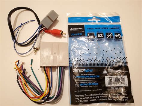 metra   ford amplifier interface radio wiring harness    ebay