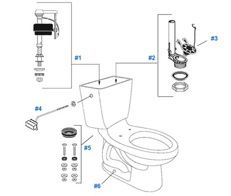 mansfield maverick toilet replacement parts
