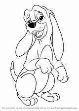 Hound Fox Copper Drawing Draw Coloring Pages Disney Step Drawings Cartoon Tutorials Sketches Drawingtutorials101 Choose Board Google sketch template