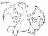 Charizard Coloring Pages Pokemon Color Charmander Printable Clipart Legendary Mega Library Popular Line sketch template