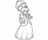 Peach Princess Coloring Pages Daisy Mario Printable Character Bros Print Clipart Library Color Popular Coloringhome Kids Comments Cliparts Getdrawings Getcolorings sketch template